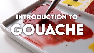 INTRODUCTION TO GOUACHE  A Beginners Guide  Materials Blending Techniques and more [upl. by Nesyaj]