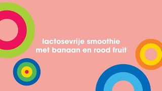 Lactosevrije smoothie met banaan en rood fruit [upl. by Asirral]