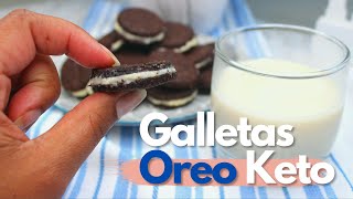 Galletas Oreo keto  libres de gluten low carb y super faciles [upl. by Smoht]