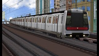 OpenBVE MTR Kwun Tong Line Whampoa to Tiu Keng Leng [upl. by Caffrey]