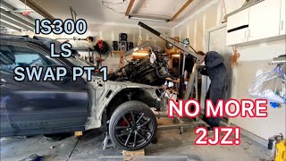 IS300 LS Swap Part 1 Engine Removal [upl. by Lamoree44]