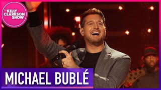 Michael Bublé Spills The Voice Secrets  Kelly Clarkson Show [upl. by Anzovin110]