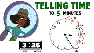 Telling Time to the Nearest 5 Minutes [upl. by Kalina267]