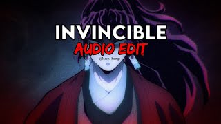 Invincible  POP SMOKE edit audio [upl. by Ylrebmik]