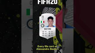 Every fifa card of Alessandro Bastoni from fifa1924🇮🇹shorts football fifa fut fc24 Bastoni [upl. by Cogen]