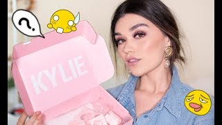 Testing Kylie Cosmetics makeup tutorial and review [upl. by Nolrak]