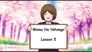 Minna No Nihongo Lesson 5 Vocabulary [upl. by Hoagland743]