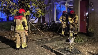 PRIO1 woning brand brandweer Dronten komt met spoed aan in Dronten zuid voor een brand woning 255531 [upl. by Misha]