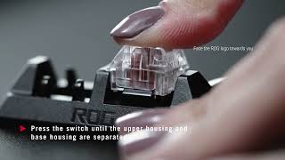 ROG Azoth  Switch Lubing Tutorial  How to lube your keyboard switches  ROG Singapore [upl. by Legnaleugim]