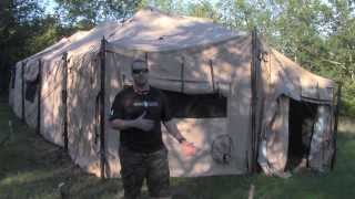 US Military GP Tent  Quick Review [upl. by Ileek]