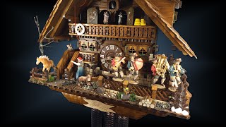 August Schwer cuckoo clocks Guts Hof Estate Chalet [upl. by Prentice]