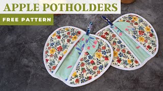 Sew Your Own Fabric Potholders  Free Sewing Pattern For Beginners [upl. by Hahsi]