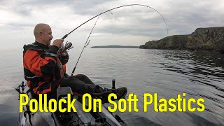 UK Kayak Fishing For Pollock In Port Logan Scotland [upl. by Ernie]