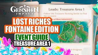 How To Play Lost Riches 43 Event Guide Day 1  All Seelie Treasure Location Area 1  Genshin Impact [upl. by Giffer]