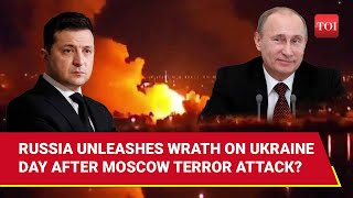 Putin Bombards Kyiv And Lviv With 20 Missiles Multiple Drone After Moscow Terror Attack [upl. by Octavie]