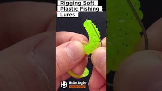 Rigging Paddle Tail Soft Plastic Fishing Lure fishing fishingknots FishingRig SoftPlastics [upl. by Shandee]