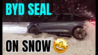 BYD Seal On Snow [upl. by Trauts884]