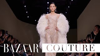 Best of the haute couture fashion shows autumnwinter 2024  Bazaar UK [upl. by Novit]