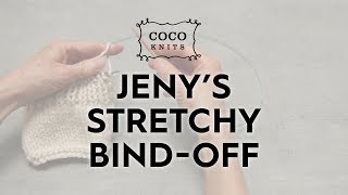 Jeny’s Stretchy Bindoff  Knitting Finishing Techniques [upl. by Elimac]