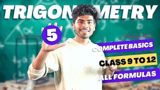 Trigonometry in 5 Minutes  Class 91011 amp 12  All Formulas  ICSE  CBSE [upl. by Quitt]