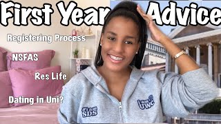 First Year Advice NSFAS RegistrationDating in Uni Res LifeFirst Year Advice South Africa UWC [upl. by Onitnas]