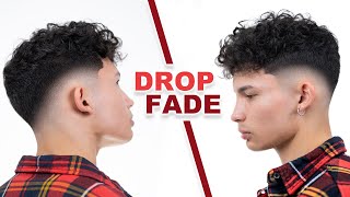 FLAWLESS CURLY DROP FADE HAIRCUT TUTORIAL [upl. by Akir]