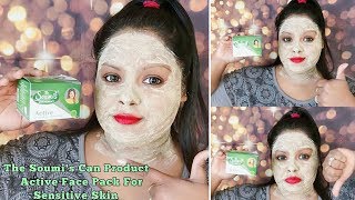 The Soumi’s Can Product Review  Demo  Active Face Pack For Sensitive Skin Get Fair Skin Instantly [upl. by Cozza656]