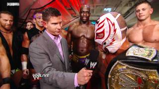 Raw Rey Mysterio describes his WWE Championship victory [upl. by Yralam181]