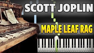 Scott Joplin  Maple Leaf Rag Piano Tutorial Sheet Music  midi [upl. by Burnsed]