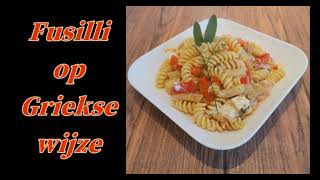 Fusilli op griekse wijze [upl. by Doone]