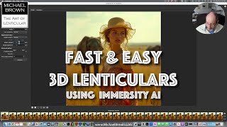 Fast and Easy 3D Lenticulars using Immersity AI to generate frames for interlacing [upl. by Rissa]