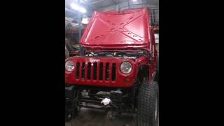 JK Wrangler RHD Hemi conversion first start [upl. by Maddi]