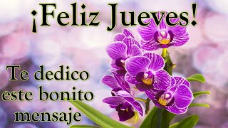 Frases de buenos días Feliz Jueves🌸lindo video con imagenes bonitas de buenos días para ti ábrelo [upl. by Repsag]