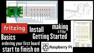 Fritzing install right to ordering your board lets go through it all on the Raspberry Pi [upl. by Meeharbi]