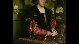 Holbein the Younger the Merchant Georg Gisze [upl. by Airotkciv5]