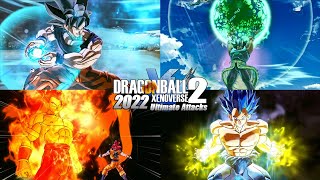 Dragon Ball Xenoverse 2  NEW Ultimate Attacks All 2022 Ultimate Skills Mods  4K 60fps [upl. by Dnamron222]