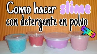 Como hacer slime con detergente en polvo Opal Giscocraft [upl. by Eri]