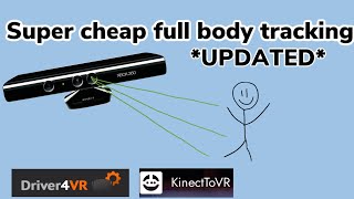 How to do full body tracking in VR with Kinect Driver4VR and Kinect to VR [upl. by Cost525]