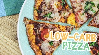 LowCarb Pizza ohne Mehl  Essen ohne Kohlenhydrate [upl. by Nytsrik]