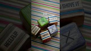 Dice  Game of SKATE recycledskateboards woodworking skateboarding [upl. by Cassandre]