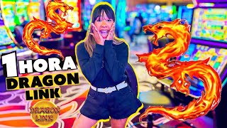 🔥JUGUÉ TODAS LAS DRAGON LINKS DE ESTE CASINO EN VEGAS POR 1 HORA🐲🎰 [upl. by Yulma]