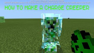 Minecraft BE How to make a charged Creeper [upl. by Ariane863]