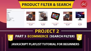 Create Product Search BarFilter in JavaScript  JavaScript Project  HTMLCSS JAVASCRIPT [upl. by Tibbs]