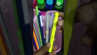 Filling my cute violet colour unicorn pencil casestationerypencil box fillingshorts [upl. by Torrell]