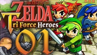 The Legend of Zelda Tri Force Heroes Walkthrough Part 1  No Commentary [upl. by Yrrac]