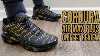 Nike Air Max Plus Cordura Black Wheat On Feet Review D06700 001 [upl. by Cerellia]