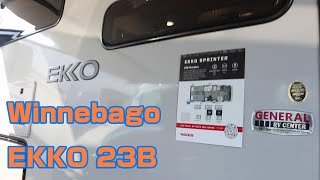 Winnebago Ekko 23B  A quick walk through [upl. by Cyrilla]