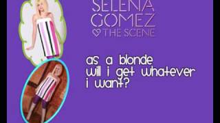 Selena Gomez As a blonde Full CD Version with lyrics on screen [upl. by Harriett]