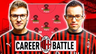 ⚔️1 VS 1 CAREER BATTLE CHALLENGE ZW VS GIUSE360 con il MILAN FIFA20 ⚽️ [upl. by Ardekan978]