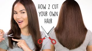 How To Cut Your Own Hair l DIY HAIRCUT TUTORIAL  Maryam Maquillage [upl. by Asilad]